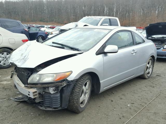 2HGFG11606H569614 - 2006 HONDA CIVIC LX SILVER photo 2