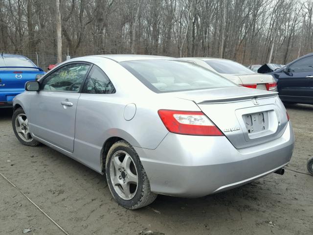 2HGFG11606H569614 - 2006 HONDA CIVIC LX SILVER photo 3