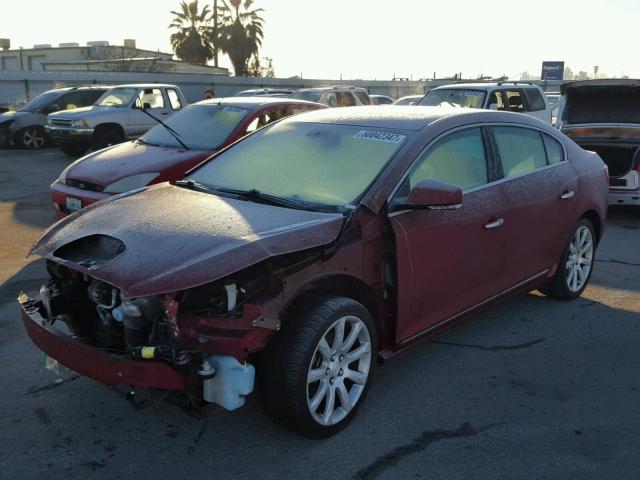 1G4GE5EV0AF182164 - 2010 BUICK LACROSSE C RED photo 2