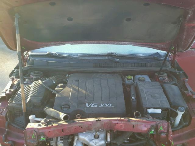 1G4GE5EV0AF182164 - 2010 BUICK LACROSSE C RED photo 7