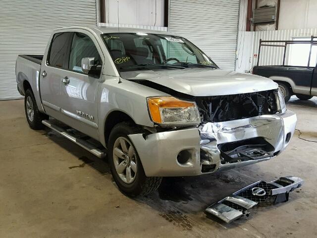 1N6BA0EK1AN304066 - 2010 NISSAN TITAN XE SILVER photo 1