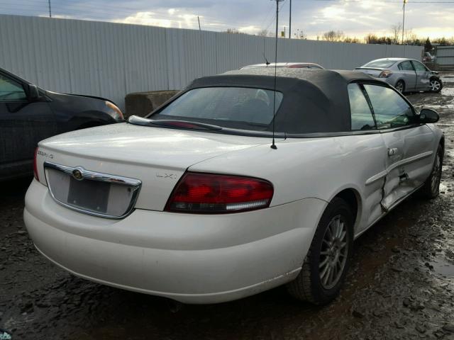 1C3EL55R64N107486 - 2004 CHRYSLER SEBRING LX WHITE photo 4