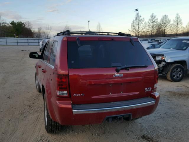 1J8HR58255C638612 - 2005 JEEP GRAND CHER RED photo 9