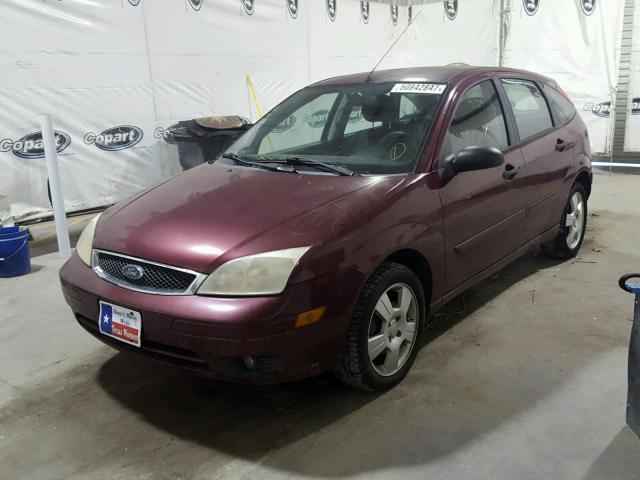 1FAFP37N97W130588 - 2007 FORD FOCUS ZX5 PURPLE photo 2