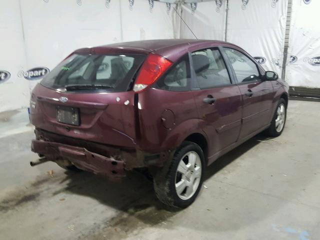 1FAFP37N97W130588 - 2007 FORD FOCUS ZX5 PURPLE photo 4