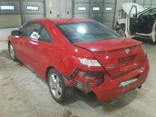 2HGFG12928H518787 - 2008 HONDA CIVIC EXL 红色 照片 3