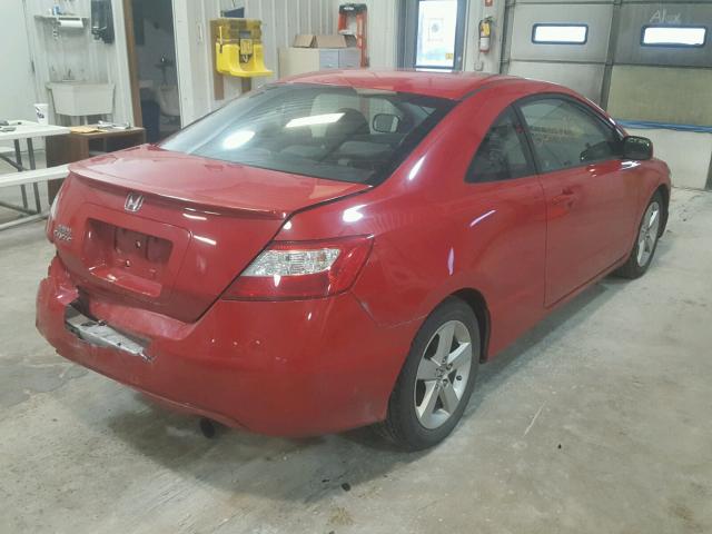 2HGFG12928H518787 - 2008 HONDA CIVIC EXL RED photo 4