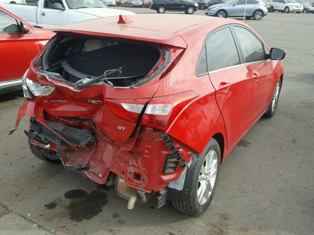 KMHD35LE5DU052036 - 2013 HYUNDAI ELANTRA GT RED photo 4