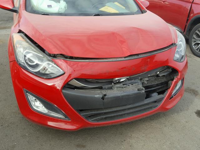 KMHD35LE5DU052036 - 2013 HYUNDAI ELANTRA GT RED photo 9