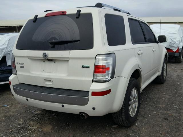 4M2CN9HG4AKJ13745 - 2010 MERCURY MARINER PR WHITE photo 4