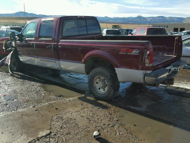 1FTSW31P54EC10512 - 2004 FORD F350 SRW S MAROON photo 3