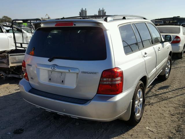 JTEGF21A020058009 - 2002 TOYOTA HIGHLANDER SILVER photo 4