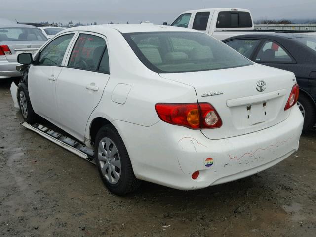 JTDBU4EE2A9107444 - 2010 TOYOTA COROLLA BA WHITE photo 3