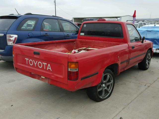 4TARN81A6RZ247946 - 1994 TOYOTA PICKUP 1/2 RED photo 4