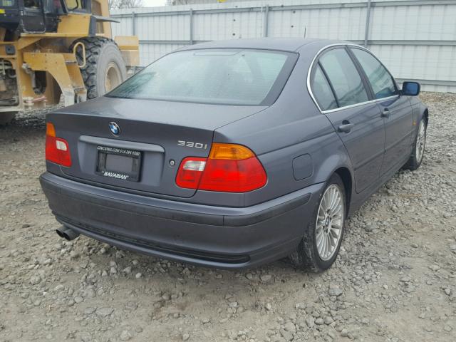 WBAAV53451FK46085 - 2001 BMW 330 I BLUE photo 4