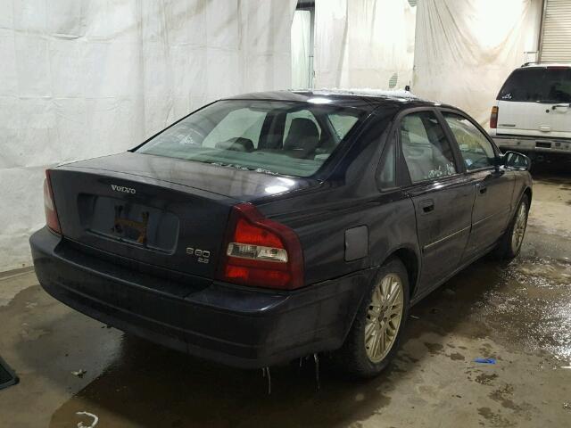 YV1TS92D821255496 - 2002 VOLVO S80 BLACK photo 4