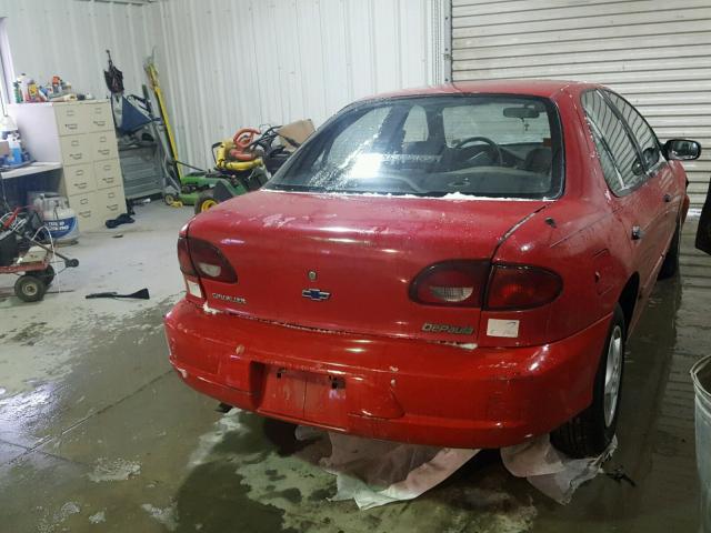 1G1JC5244Y7359694 - 2000 CHEVROLET CAVALIER RED photo 4