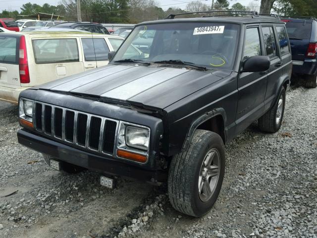 1J4FT68S7YL142053 - 2000 JEEP CHEROKEE L BLACK photo 2