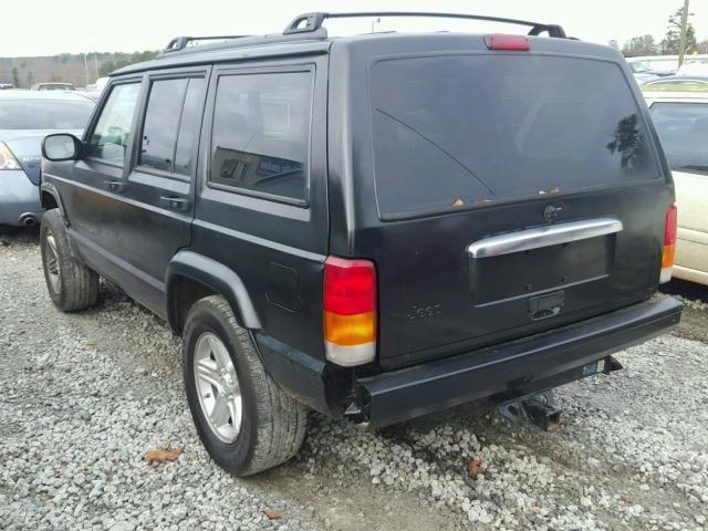 1J4FT68S7YL142053 - 2000 JEEP CHEROKEE L BLACK photo 3