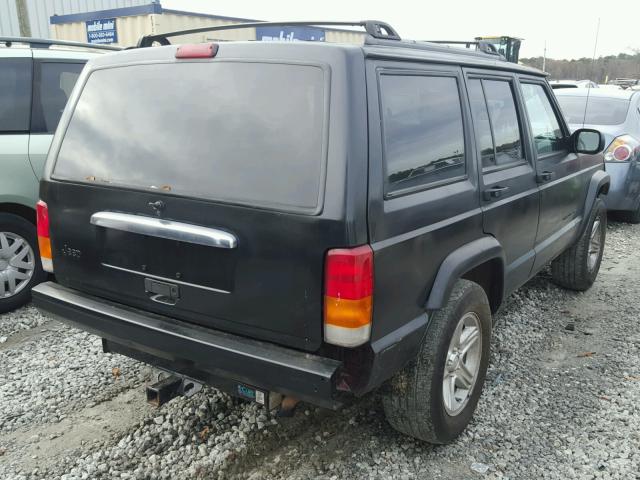 1J4FT68S7YL142053 - 2000 JEEP CHEROKEE L BLACK photo 4