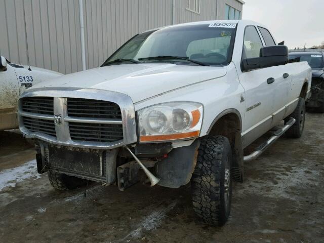 1D7KS28CX6J156309 - 2006 DODGE RAM 2500 S WHITE photo 2