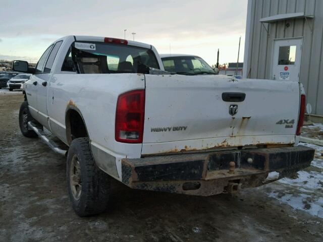 1D7KS28CX6J156309 - 2006 DODGE RAM 2500 S WHITE photo 3