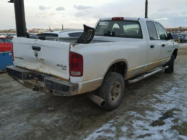 1D7KS28CX6J156309 - 2006 DODGE RAM 2500 S WHITE photo 4