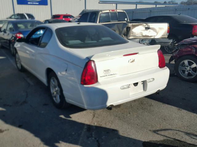 2G1WK151569317503 - 2006 CHEVROLET MONTE CARL WHITE photo 3