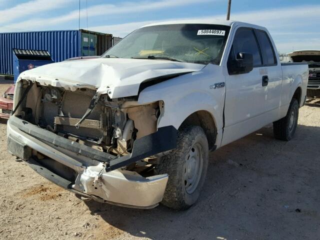 1FTEX1EM0EKE81222 - 2014 FORD F150 SUPER WHITE photo 2