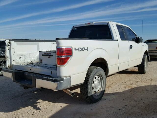 1FTEX1EM0EKE81222 - 2014 FORD F150 SUPER WHITE photo 4