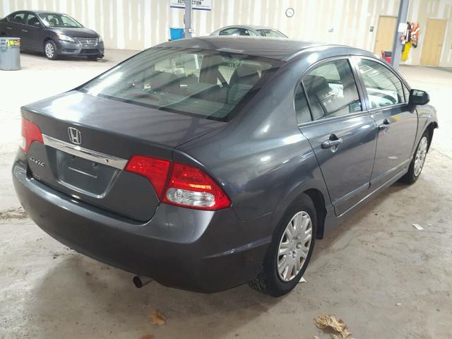 2HGFA1F3XAH512992 - 2010 HONDA CIVIC VP GRAY photo 4