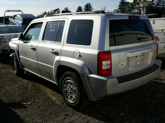 1J4NT2GB2AD513626 - 2010 JEEP PATRIOT SP SILVER photo 3