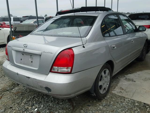 KMHDN45D13U610973 - 2003 HYUNDAI ELANTRA GL SILVER photo 4