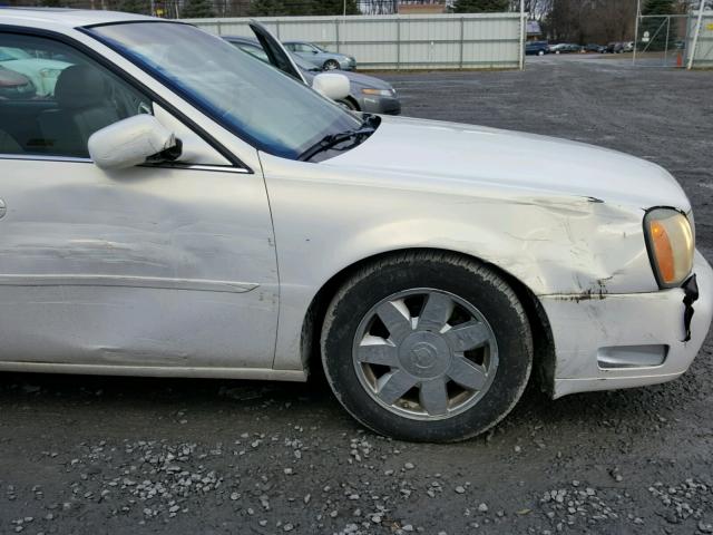 1G6KF57984U168091 - 2004 CADILLAC DEVILLE DT WHITE photo 9