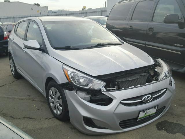 KMHCT5AE0GU251594 - 2016 HYUNDAI ACCENT SE SILVER photo 1