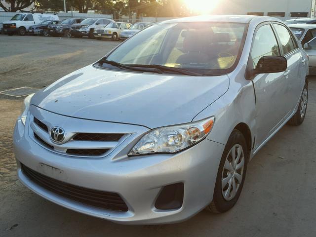 JTDBU4EEXB9156943 - 2011 TOYOTA COROLLA BA SILVER photo 2