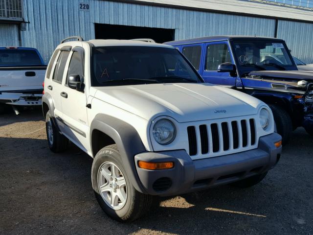 1J4GK48K04W119007 - 2004 JEEP LIBERTY SP WHITE photo 1