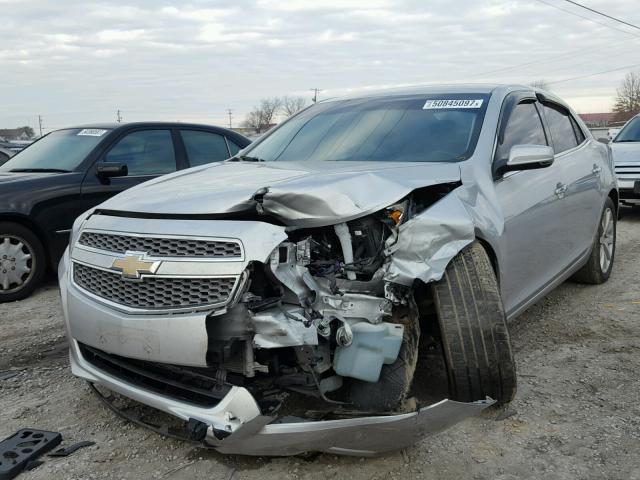 1G11H5SA3DF308467 - 2013 CHEVROLET MALIBU LTZ SILVER photo 2