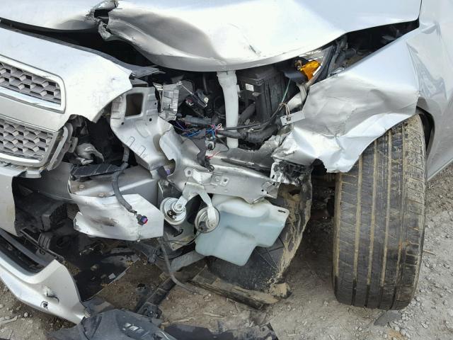 1G11H5SA3DF308467 - 2013 CHEVROLET MALIBU LTZ 银色 照片 9