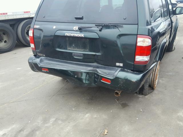 JN8DR09X12W653030 - 2002 NISSAN PATHFINDER GREEN photo 9