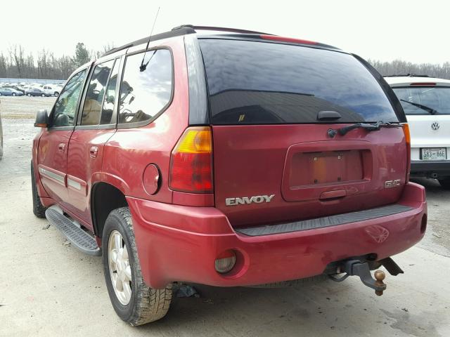 1GKDS13S332231986 - 2003 GMC ENVOY MAROON photo 3