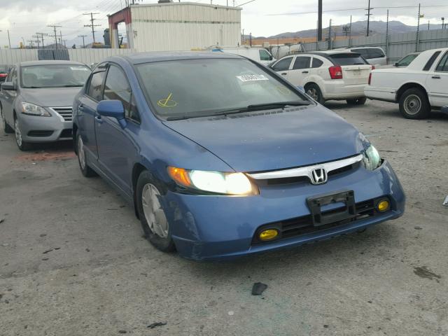 JHMFA16567S001845 - 2007 HONDA CIVIC LX BLUE photo 1