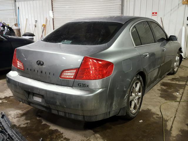 JNKCV51F84M711232 - 2004 INFINITI G35 GRAY photo 4