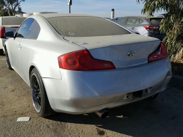 JNKCV54E86M703170 - 2006 INFINITI G35 SILVER photo 3