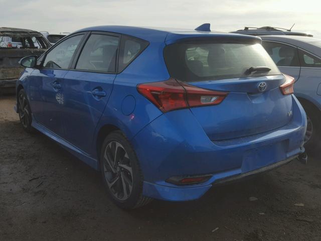 JTNKARJEXHJ552451 - 2017 TOYOTA COROLLA IM BLUE photo 3