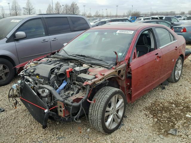 3LNHL2GC8AR646664 - 2010 LINCOLN MKZ RED photo 2