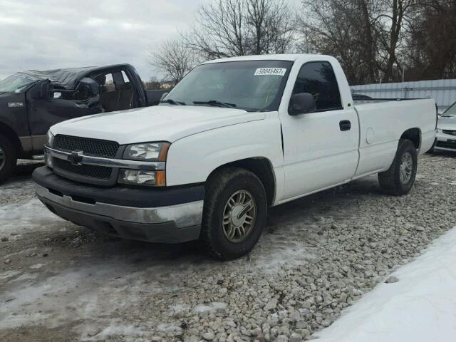 1GCEC14X44Z231219 - 2004 CHEVROLET SILVERADO WHITE photo 2