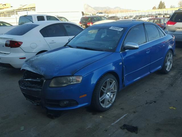 WAUGL68E35A505991 - 2005 AUDI NEW S4 QUA BLUE photo 2