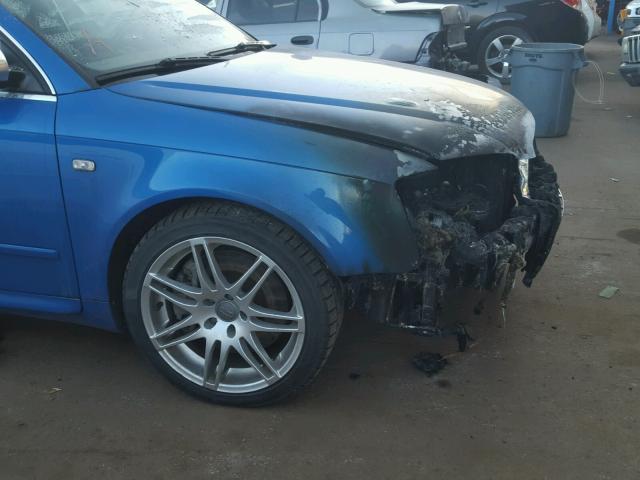 WAUGL68E35A505991 - 2005 AUDI NEW S4 QUA BLUE photo 9