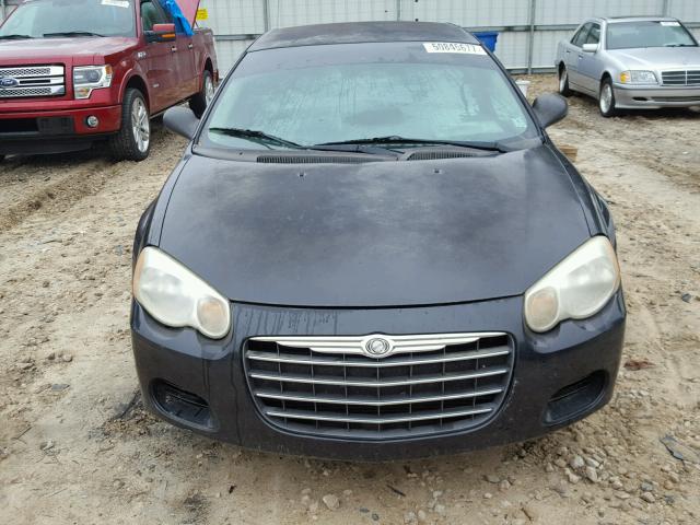 1C3EL46X75N636700 - 2005 CHRYSLER SEBRING BLACK photo 10